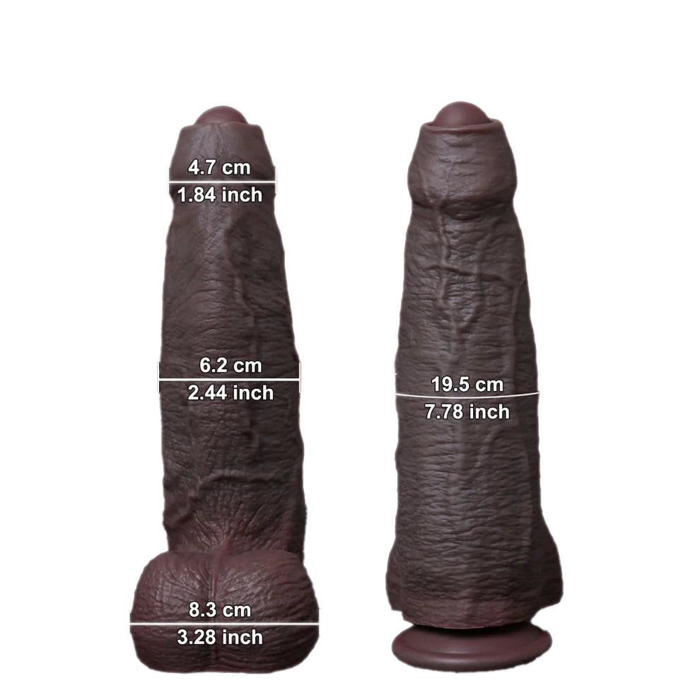 Realistic Foreskin Monster Dildo 9.9 Inches