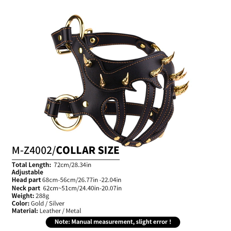 Strapon BDSM Fantasy Mask Bettie Bondage - Couples Sex Black Leather Gear