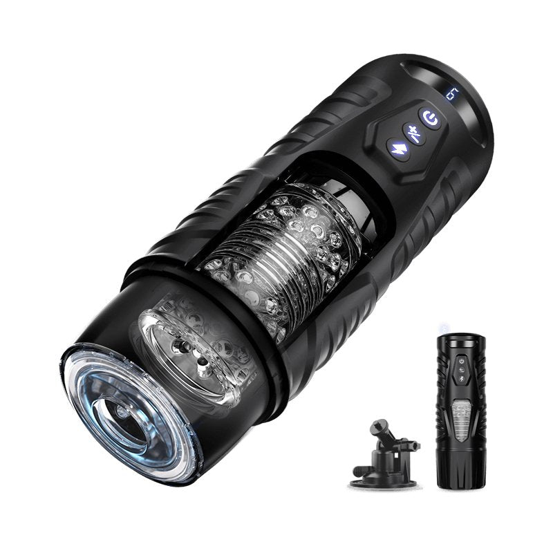 BLACK KNIGHT| Automatic Thrusting & Rotating Male Masturbator Sex Toys