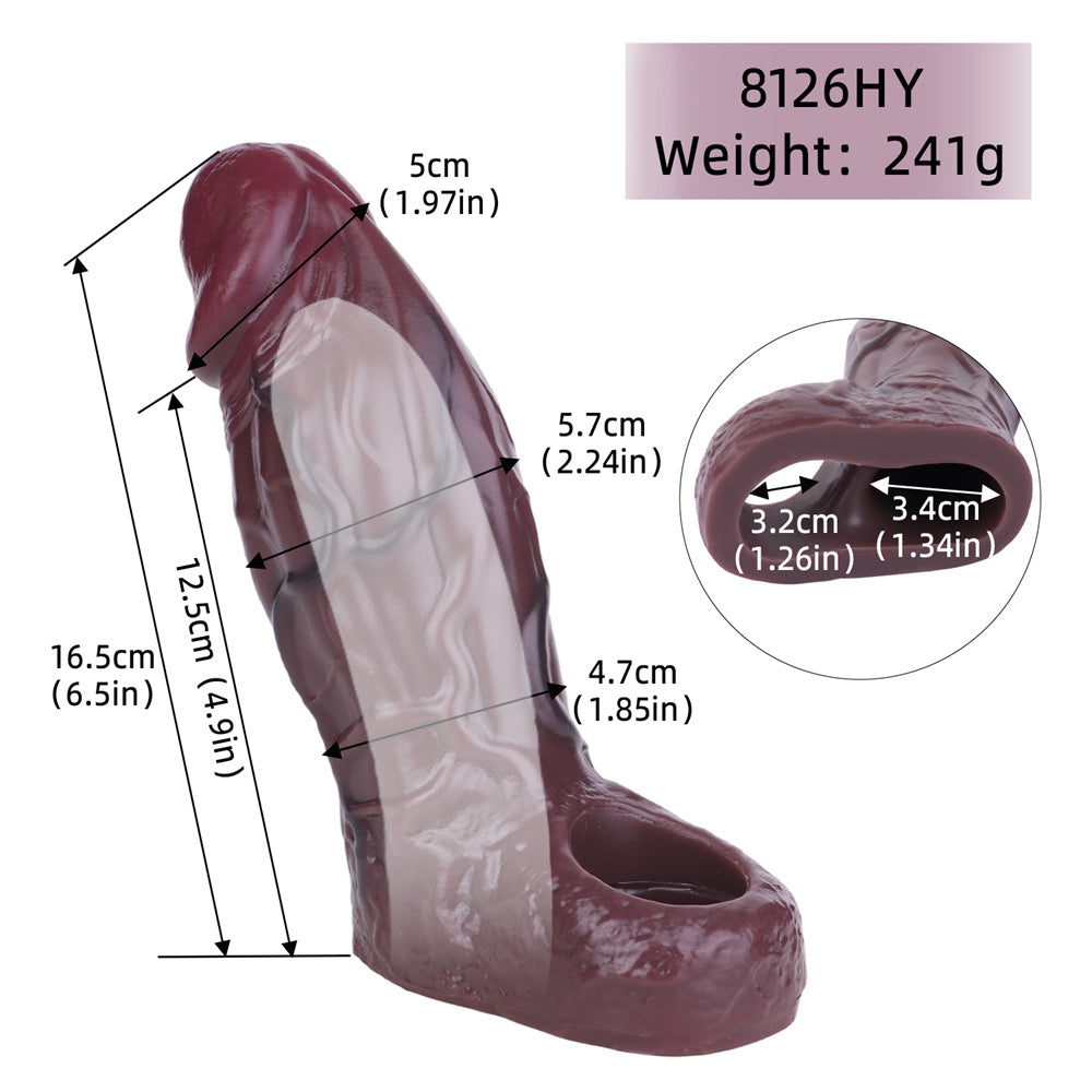 Xinghaoya Realistic Black Penis Sleeve