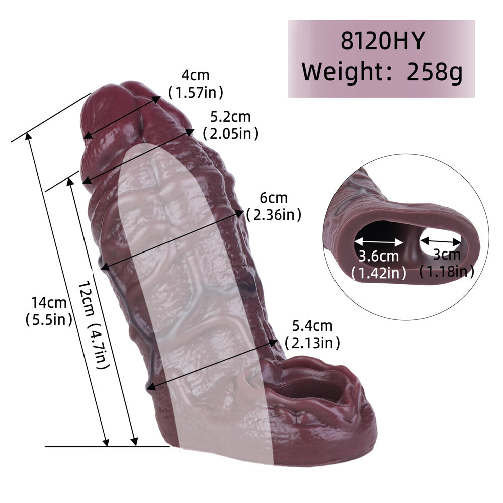 Xinghaoya Realistic Black Penis Sleeve