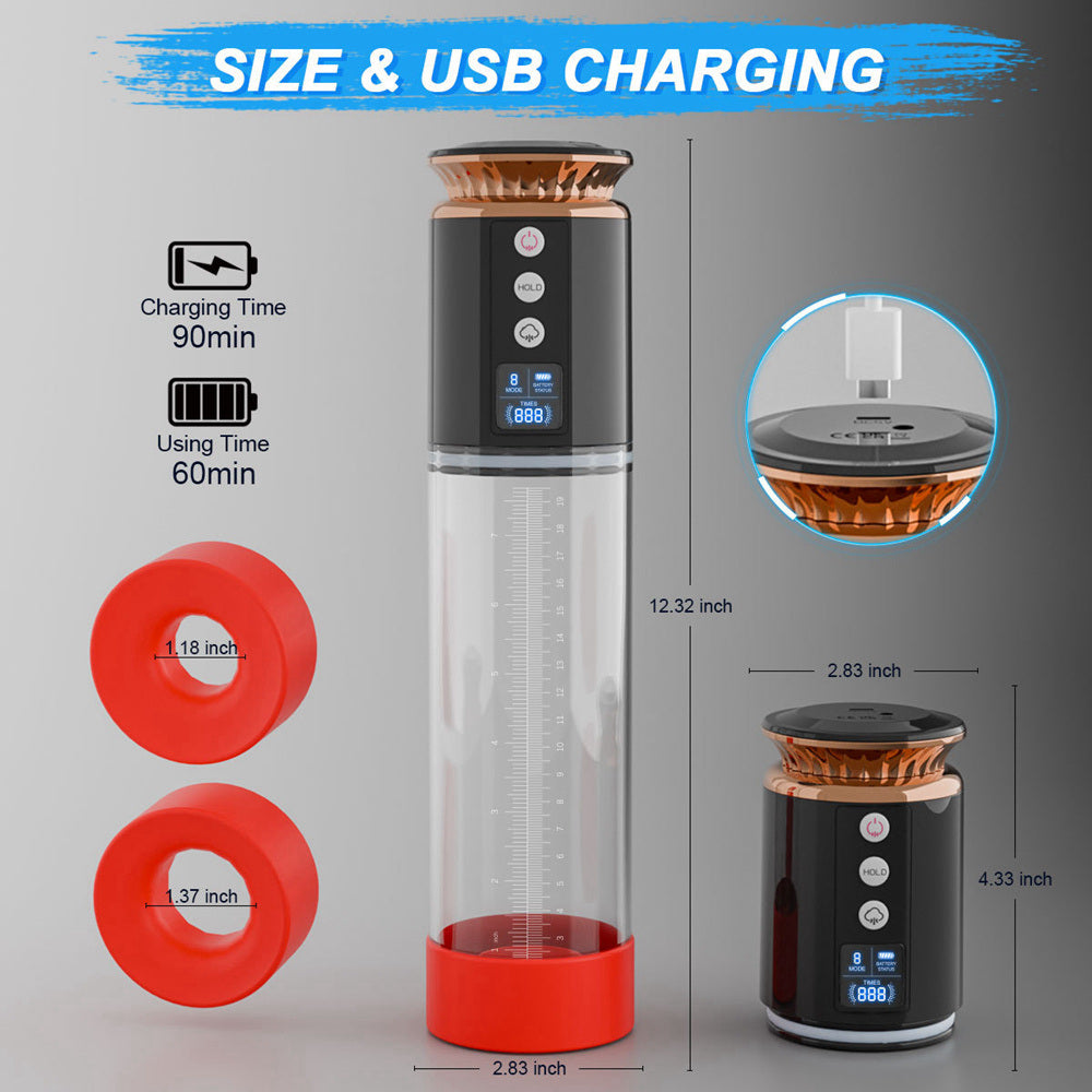 Xinghaoya LED Air Sucking Penis Pump