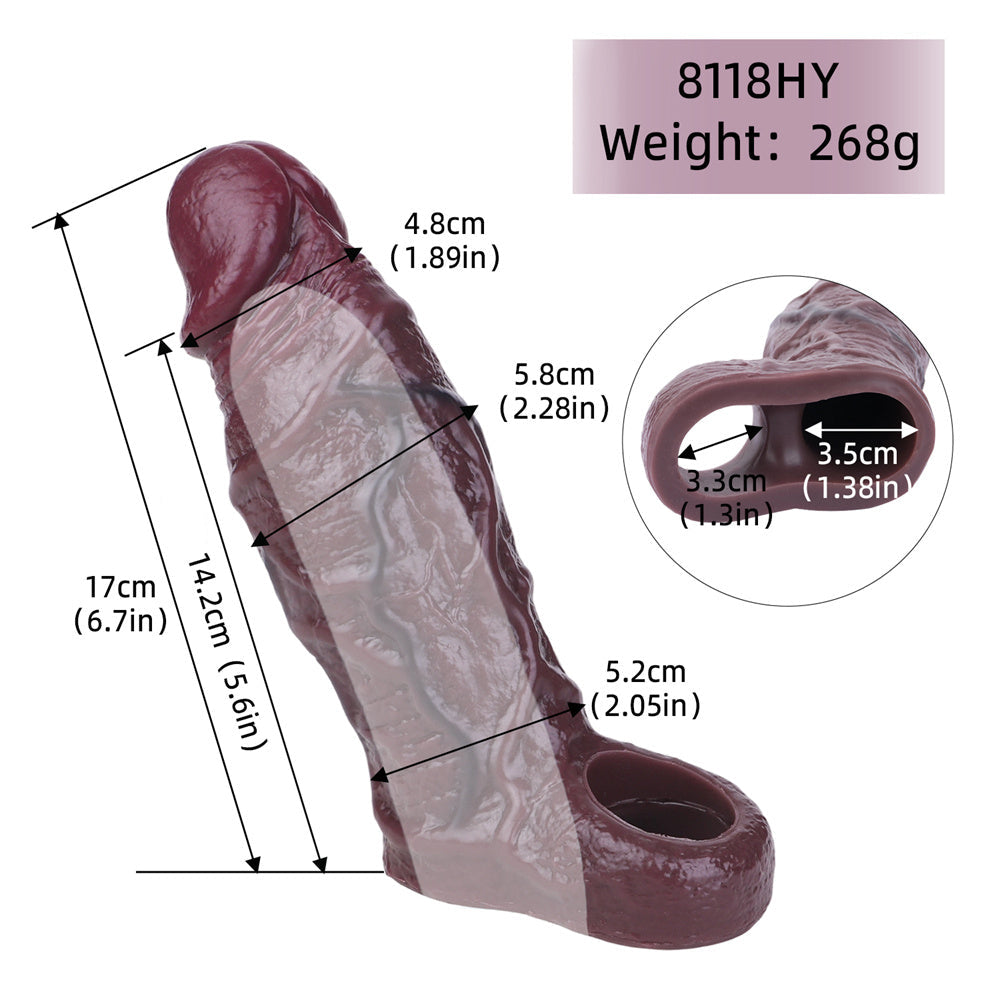 Xinghaoya Realistic Black Penis Sleeve
