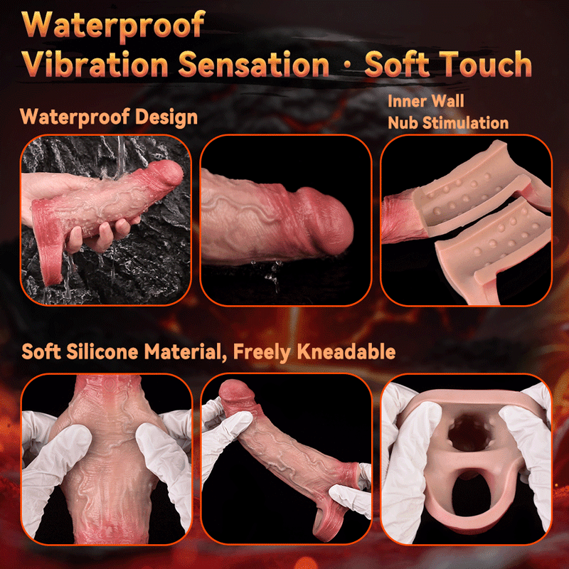 Xinghaoya Lifelike Vibrating Penis Sleeve