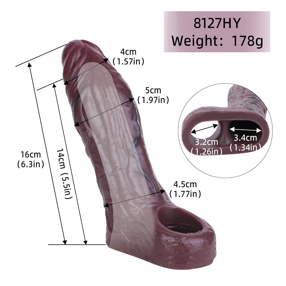 Xinghaoya Realistic Black Penis Sleeve