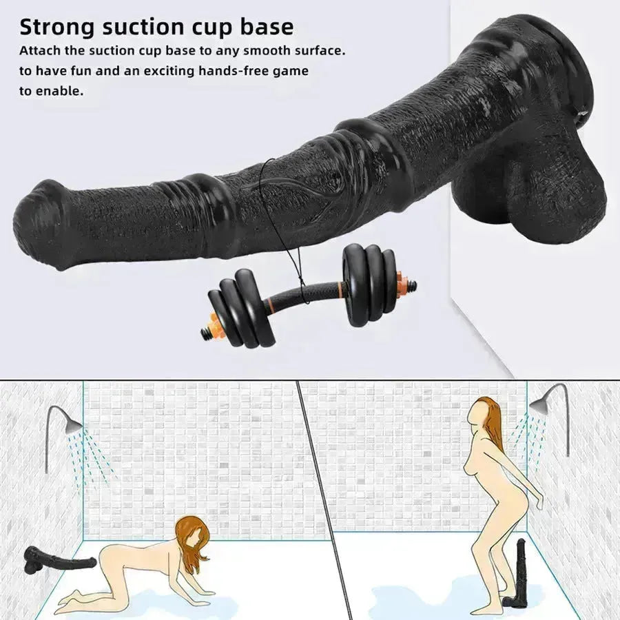 Xinghaoya Silicone Black Horse Dildo