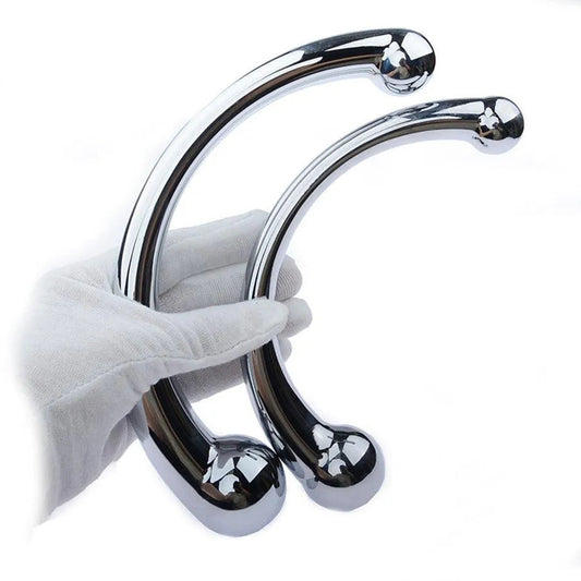 Dual Head Stainless Steel Anal Dildo