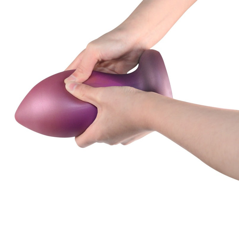 Purple Fantasy Silicone Butt Plug Fist Dildo - Extreme Restraints Anal Expansion Sex Toys for Women
