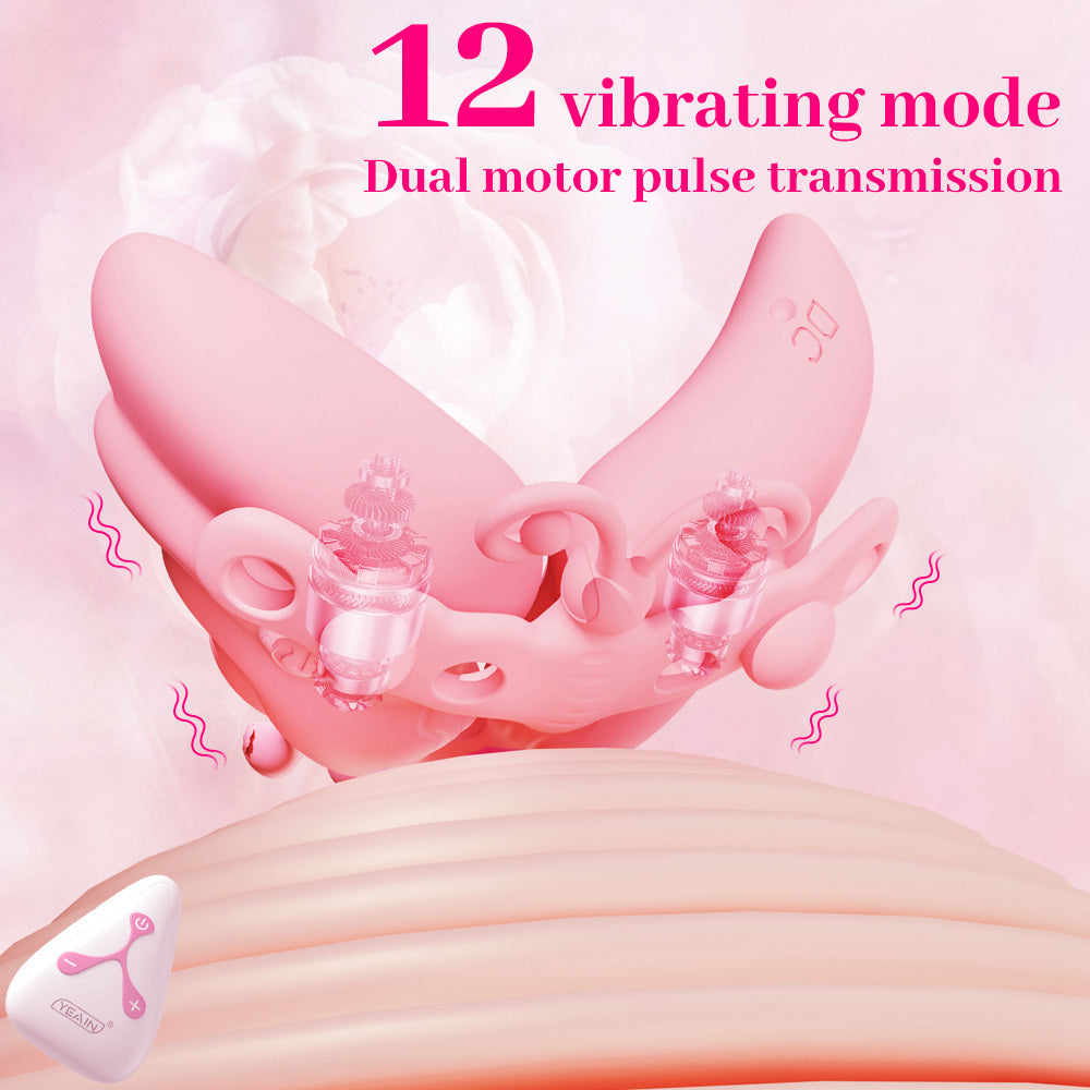 Remote Butterfly Vibrating Nipple Clamps