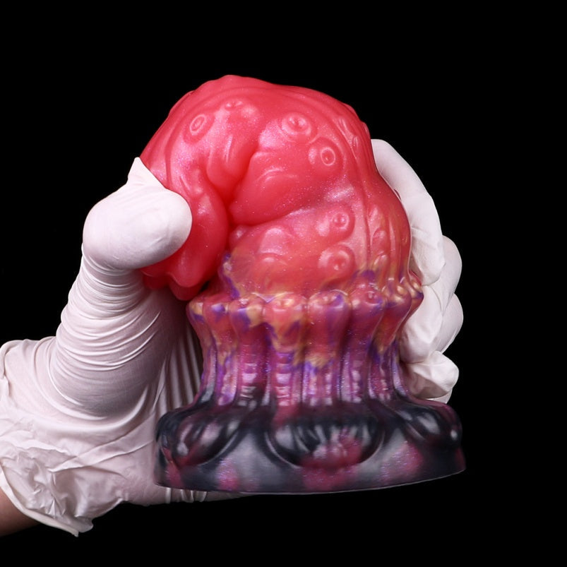 Octopus Tentacle Fantasy Dildo Butt Plug – Blood-Iridescent Silicone Anal Sex Toys for Women