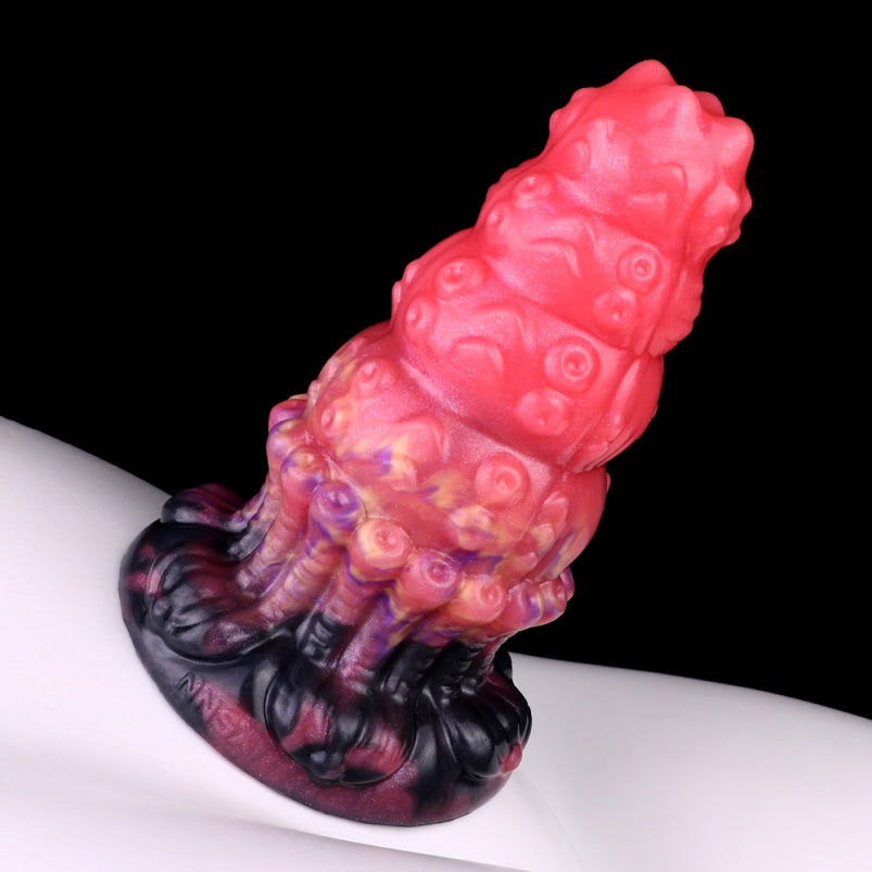 Octopus Tentacle Fantasy Dildo Butt Plug – Blood-Iridescent Silicone Anal Sex Toys for Women