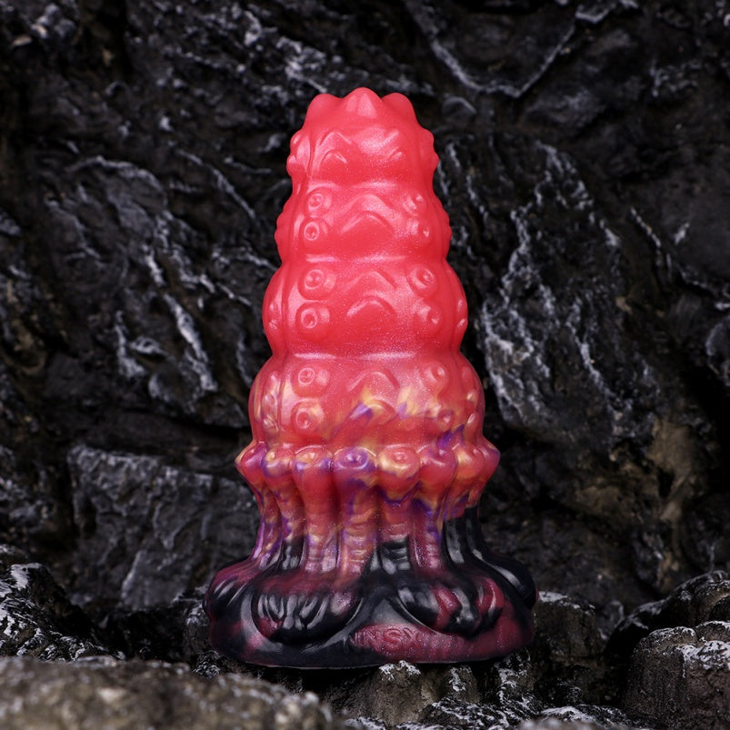 Octopus Tentacle Fantasy Dildo Butt Plug – Blood-Iridescent Silicone Anal Sex Toys for Women