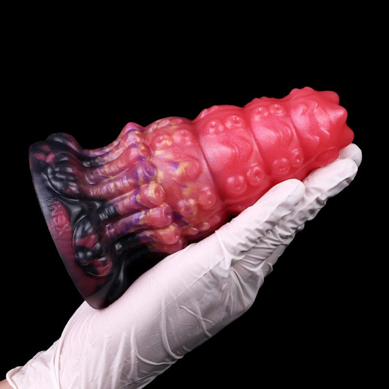 Octopus Tentacle Fantasy Dildo Butt Plug – Blood-Iridescent Silicone Anal Sex Toys for Women