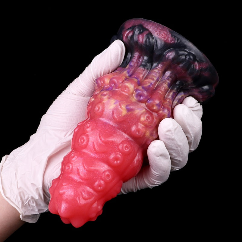 Octopus Tentacle Fantasy Dildo Butt Plug – Blood-Iridescent Silicone Anal Sex Toys for Women