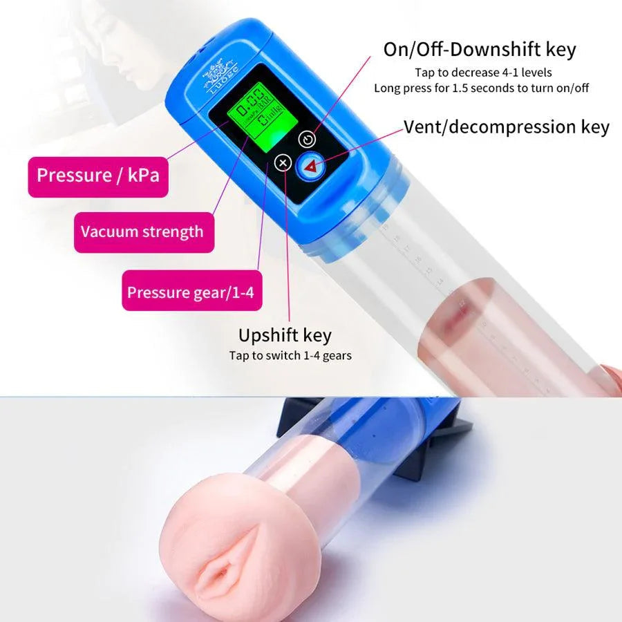 LCD Display Penis Enlargement Pump