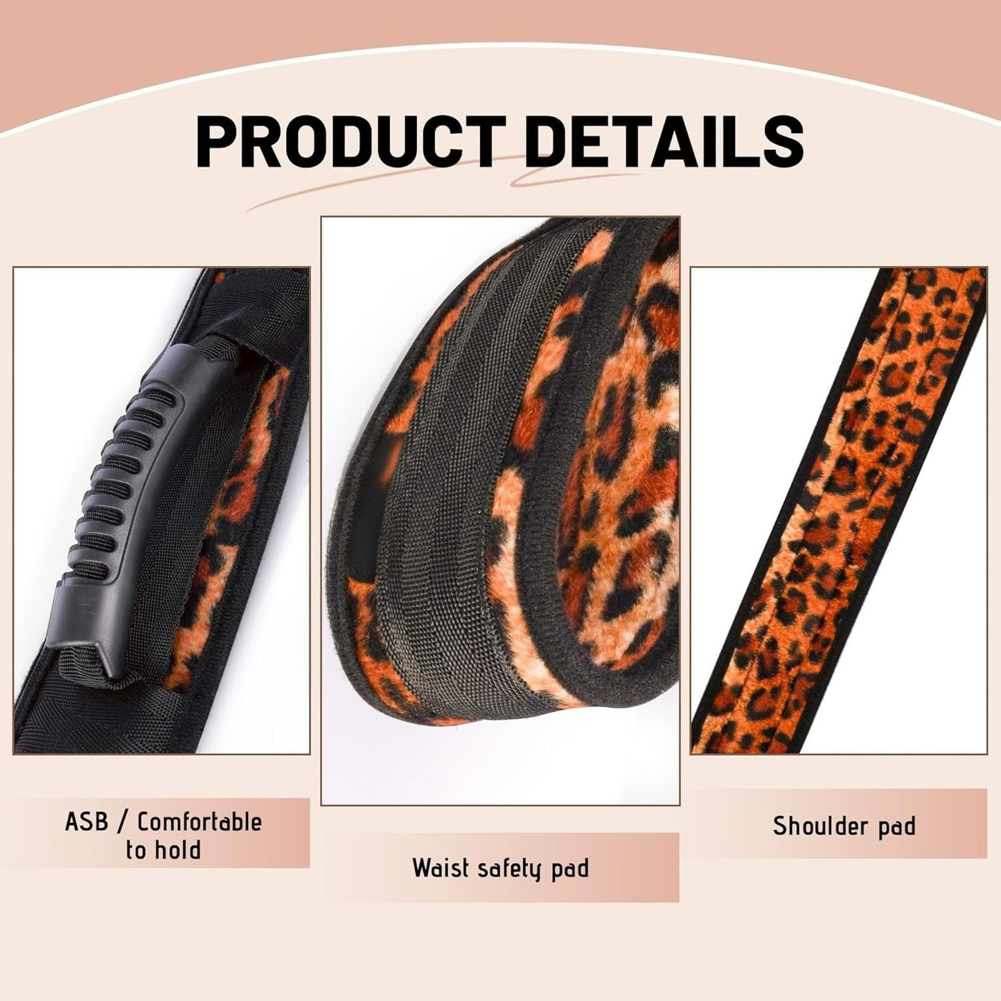 Leopard Print Bondage Gear Adjustable Design