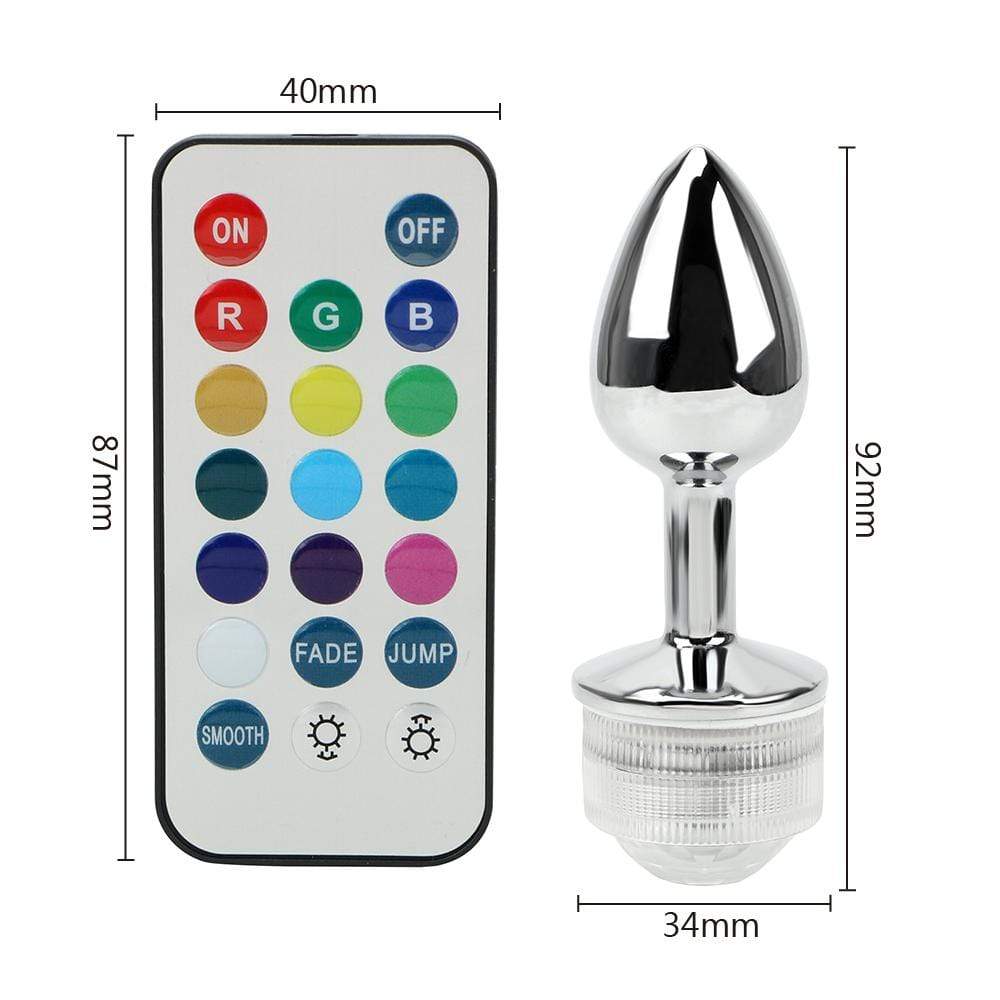 LED RGB Anal Remote Plug