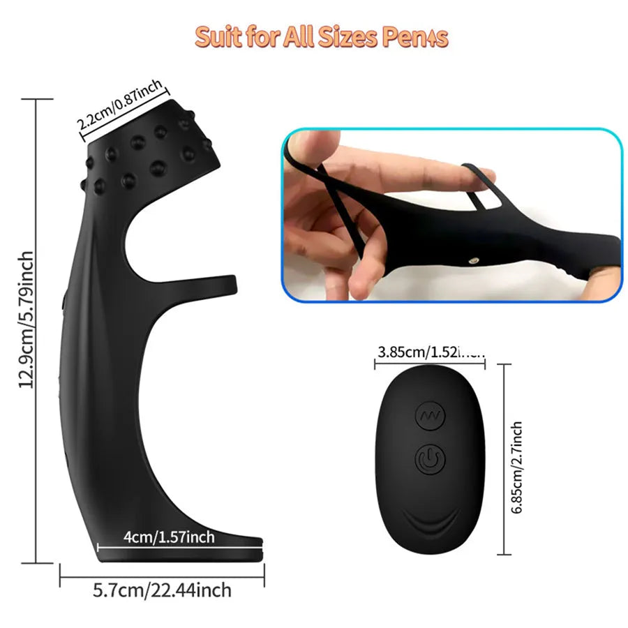 Remote Silicone Vibrating Penis Ring
