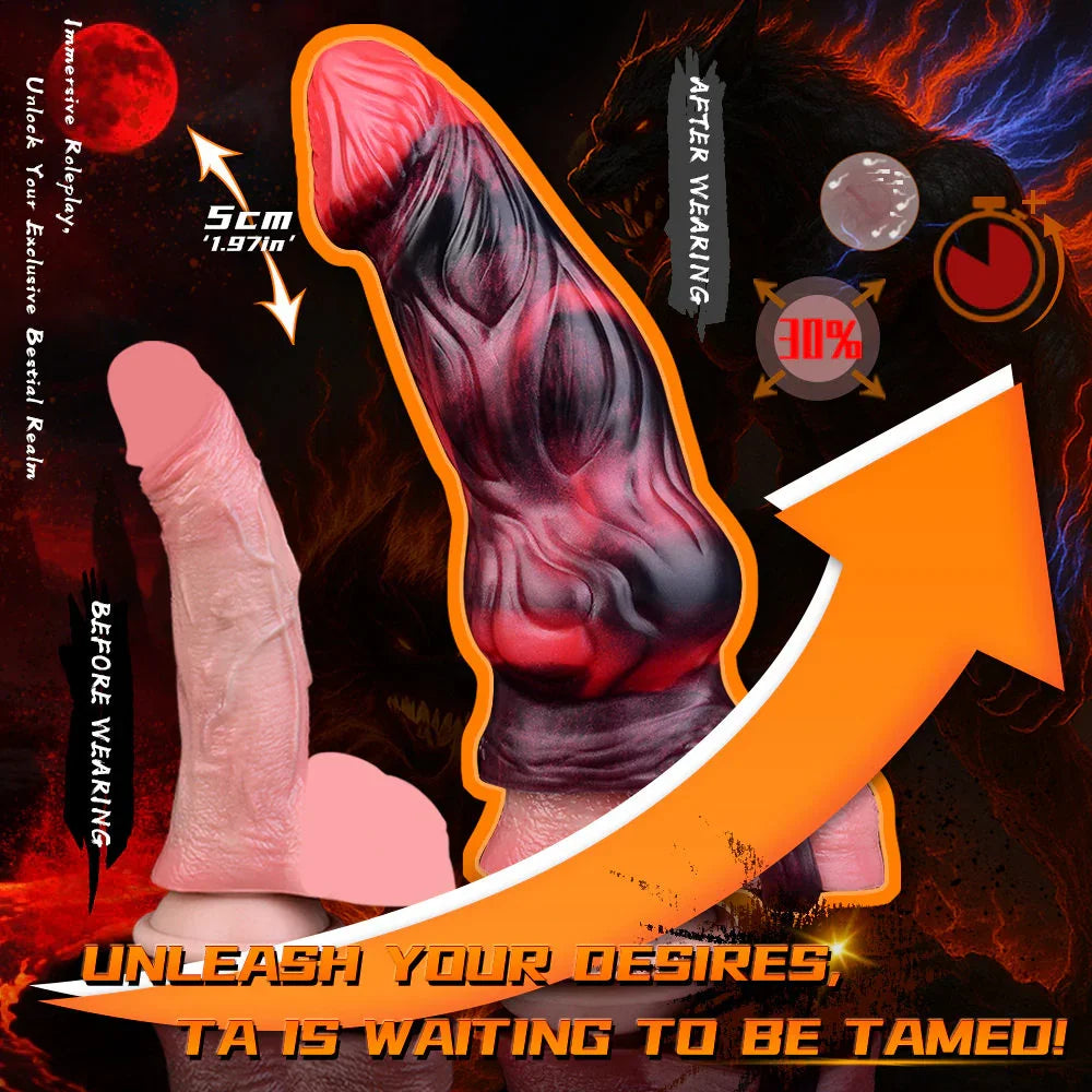 Remote Control Vibrating Dick Sleeve