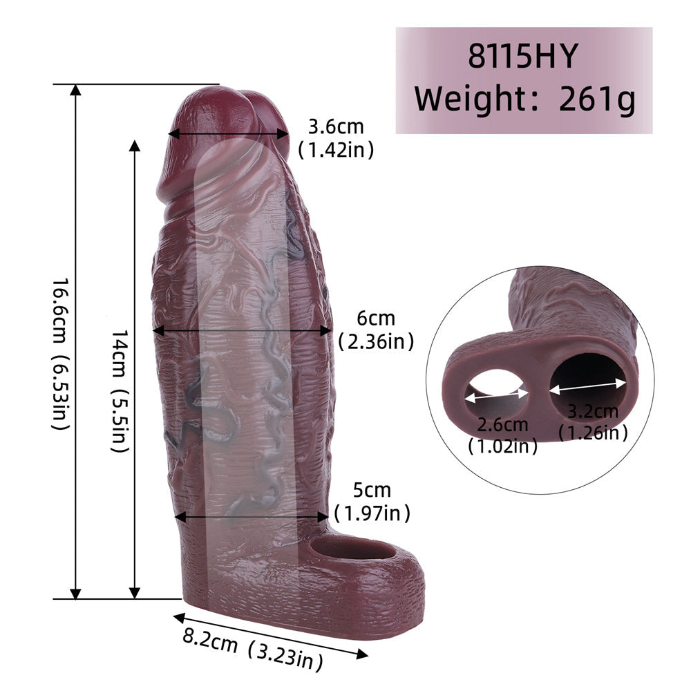 Xinghaoya Realistic Black Penis Sleeve