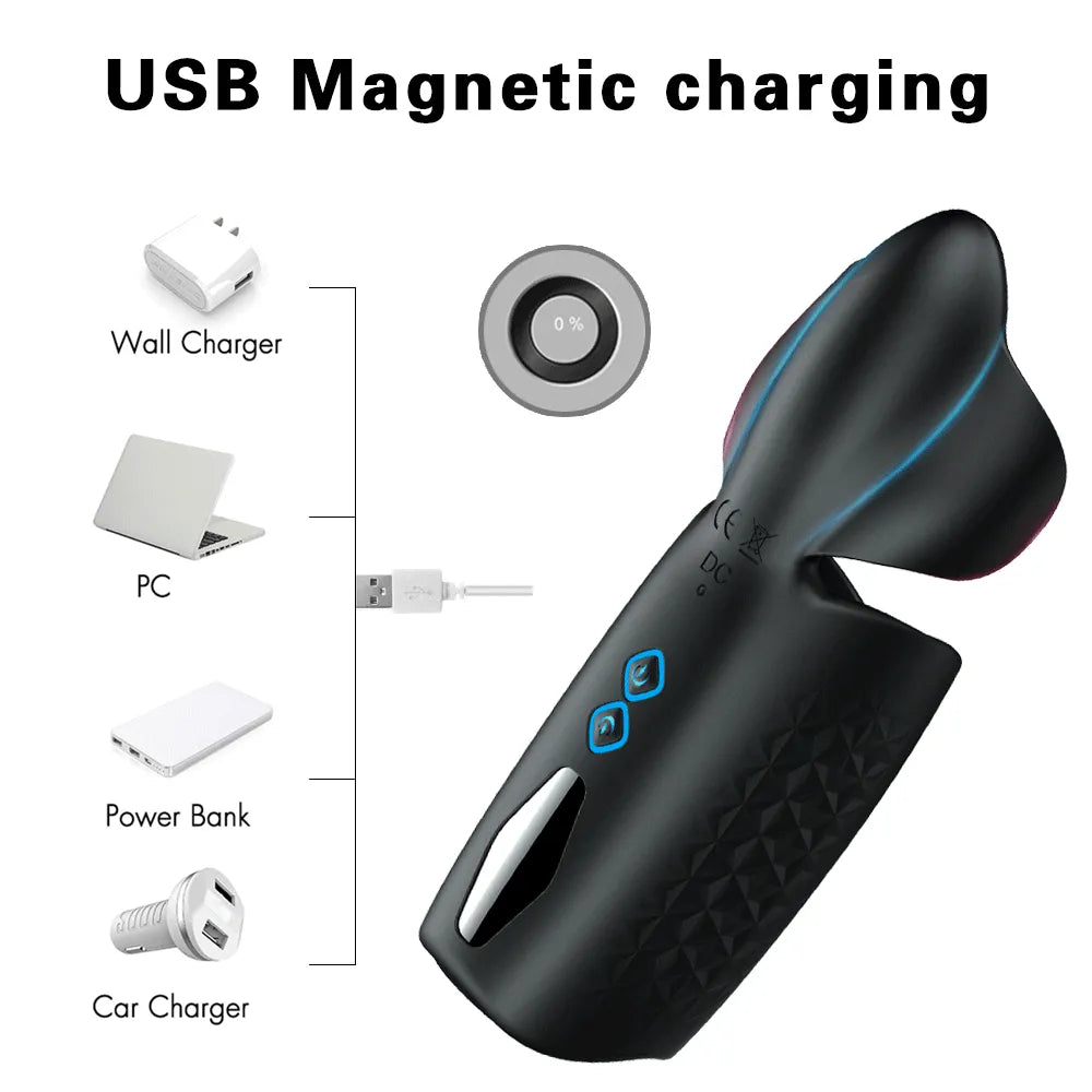 Male Masturbator Penis Vibrator Adult Sex Toy for Men Climax Delay Stimulate Glans Vibration Lock Sperm Scrotal Bound Massager MX191228