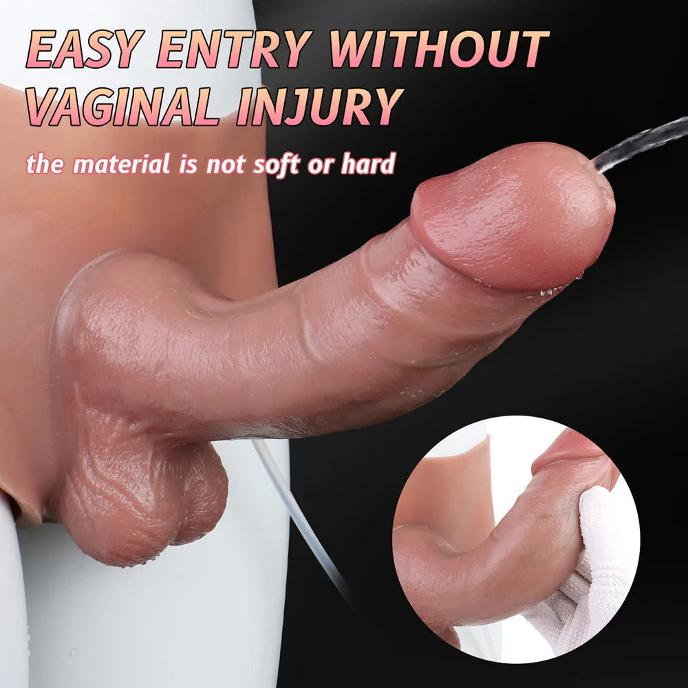 Silicone Squirting Strap On for Sex