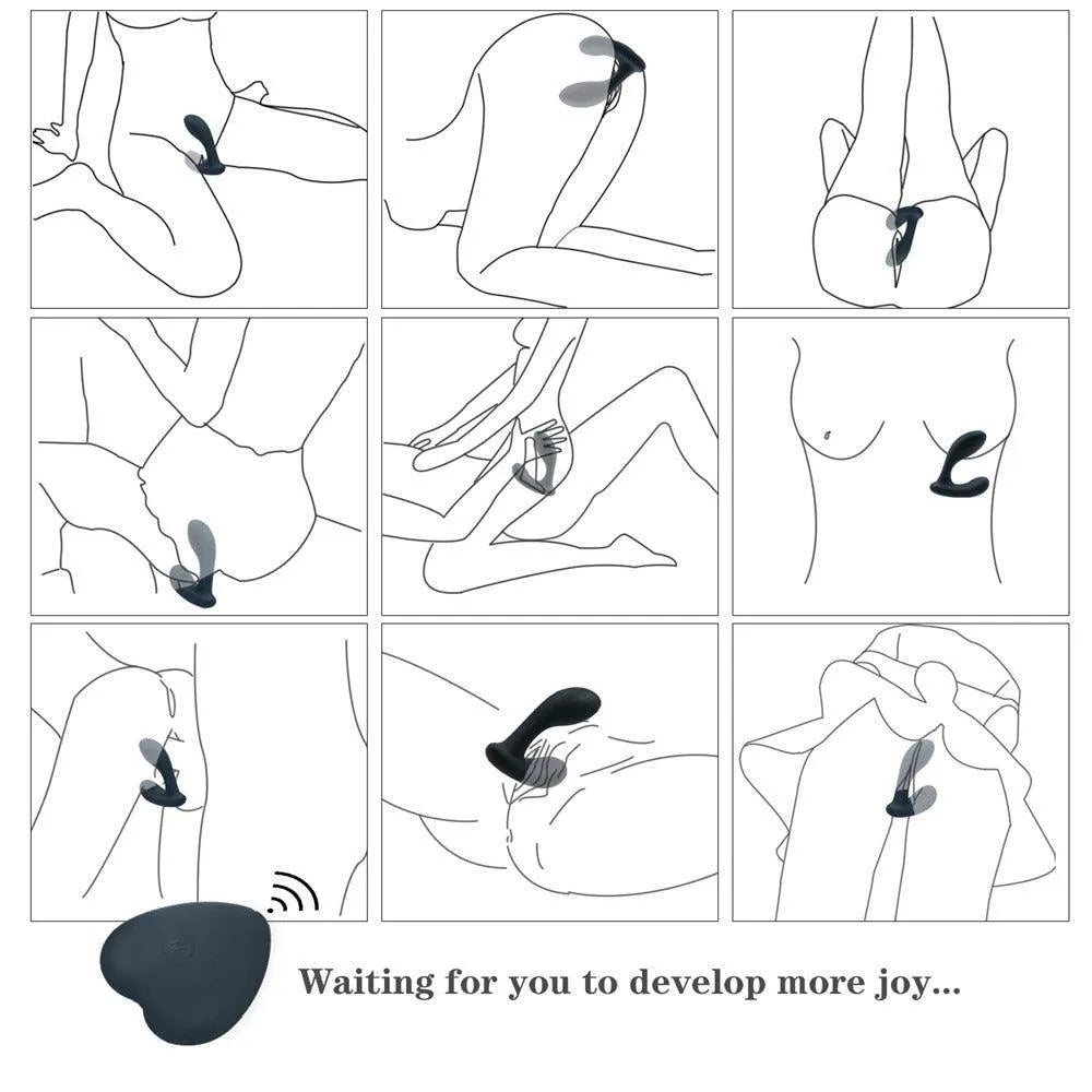 Remote Control Anal Plug Vibrator for Men