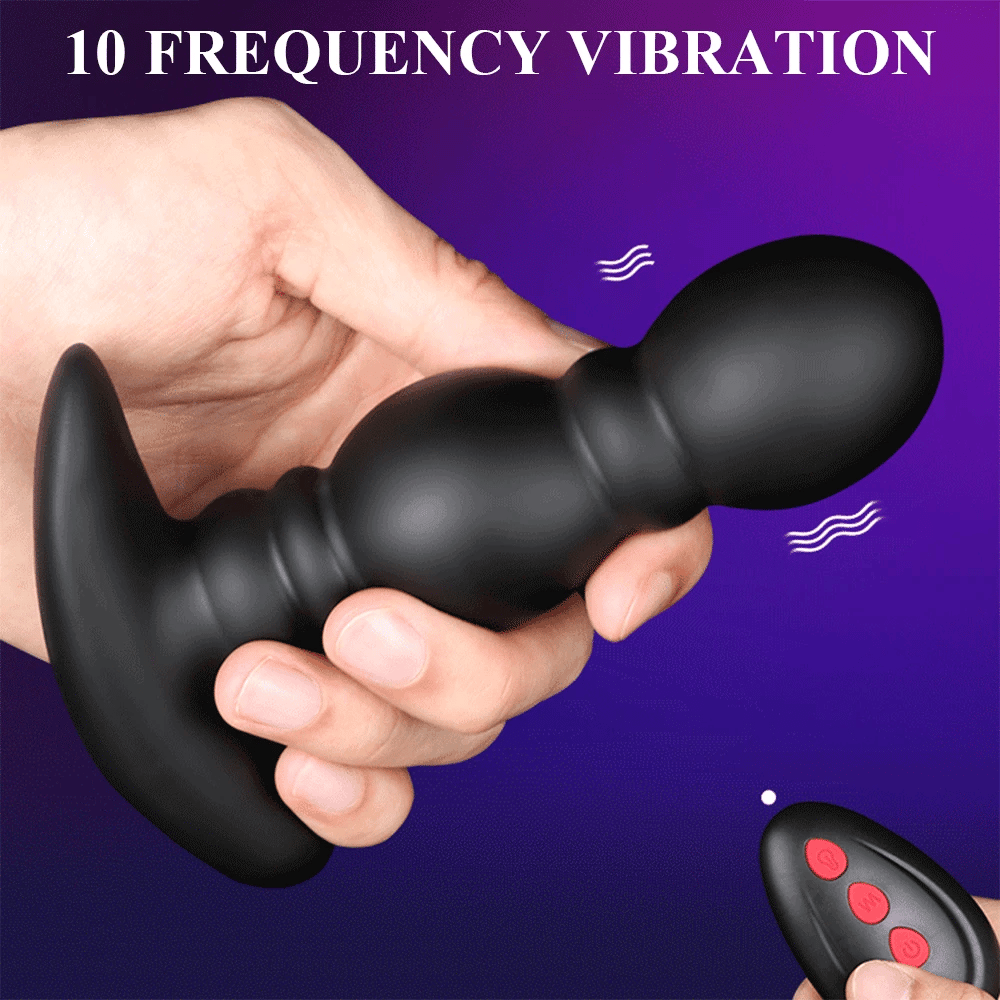 Remote Control Inflatable Butt Plug Vibrator