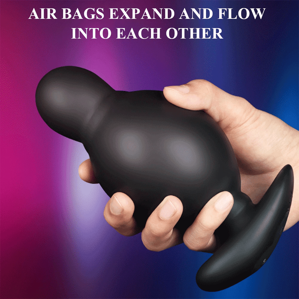 Remote Control Inflatable Butt Plug Vibrator
