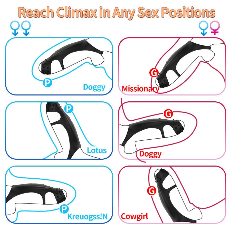 Remote Silicone Vibrating Penis Ring