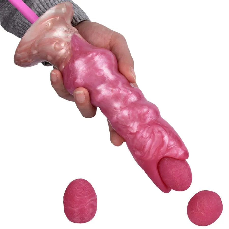 Silicone Egg Laying Dildo Ovipositor Toy