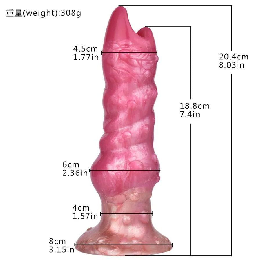 Silicone Egg Laying Dildo Ovipositor Toy