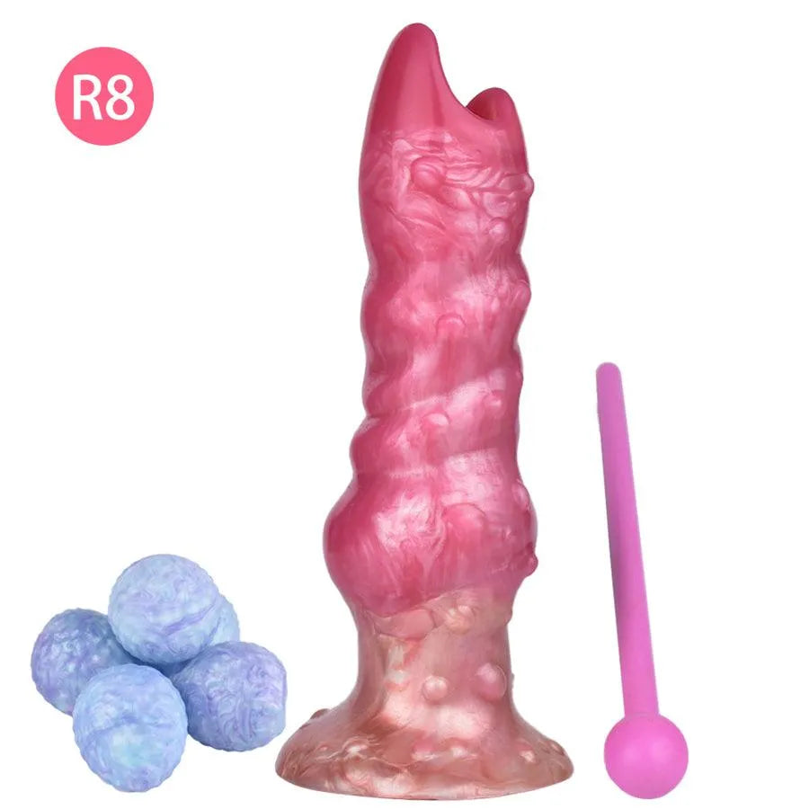 Silicone Egg Laying Dildo Ovipositor Toy