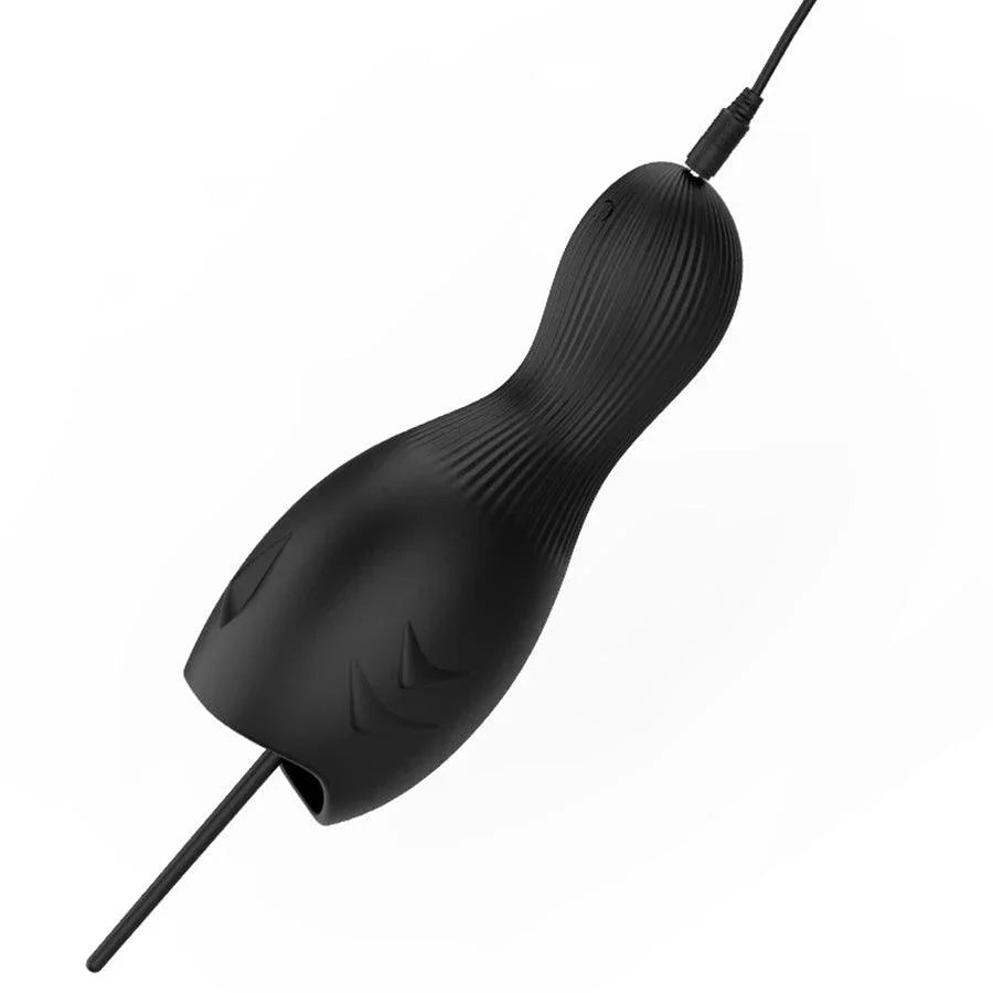 Silicone Vibrating Male Penis Trainer with Sounding Rod
