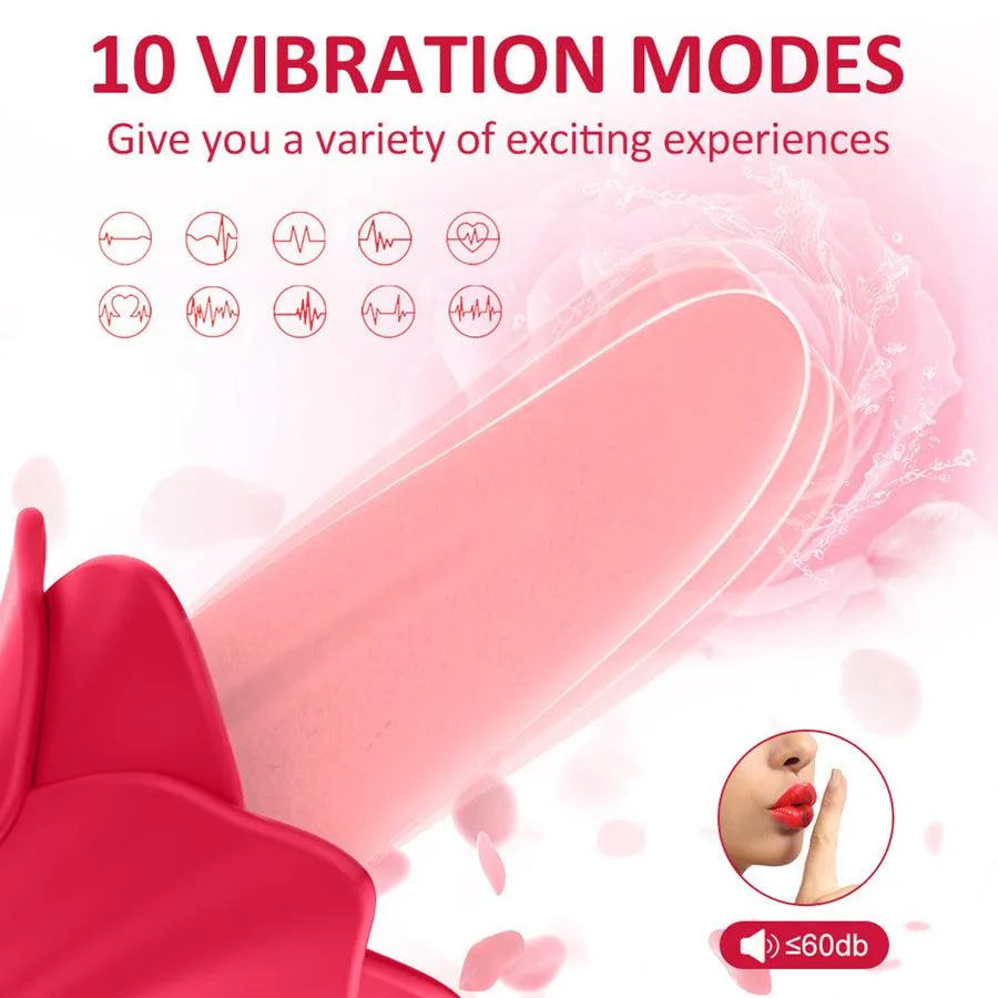 Soft Silicone Tongue Vibrator for Women
