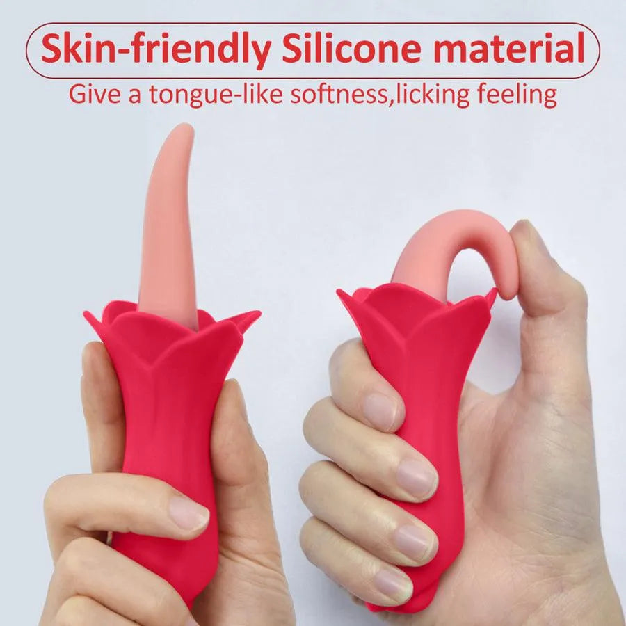 Soft Silicone Tongue Vibrator for Women