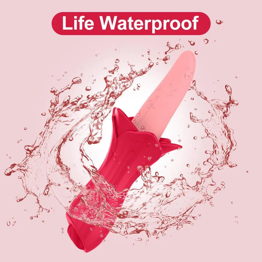 Soft Silicone Tongue Vibrator for Women