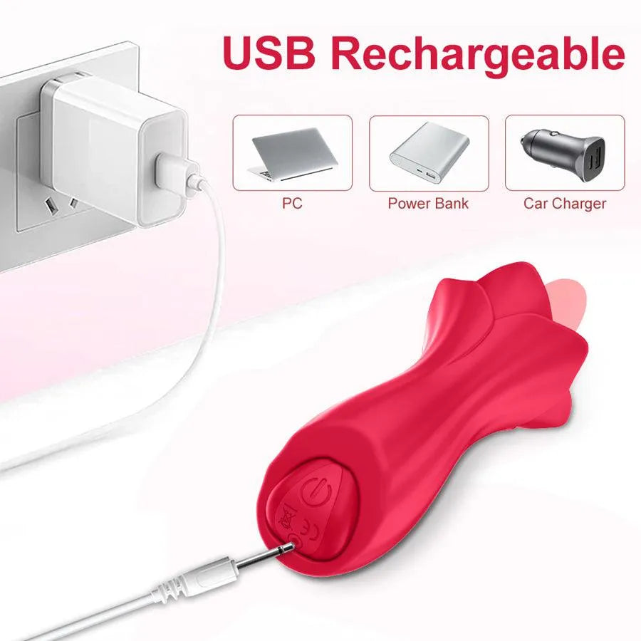 Soft Silicone Tongue Vibrator for Women
