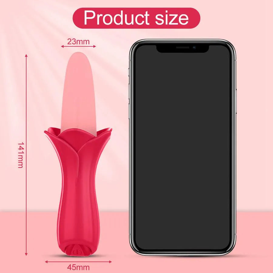 Soft Silicone Tongue Vibrator for Women