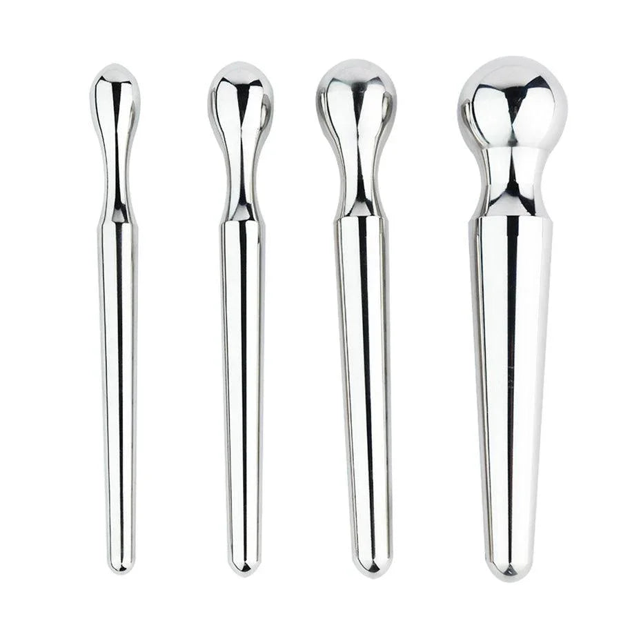 Stainless Steel Dual-Ended Sounding Rod Penis Plug