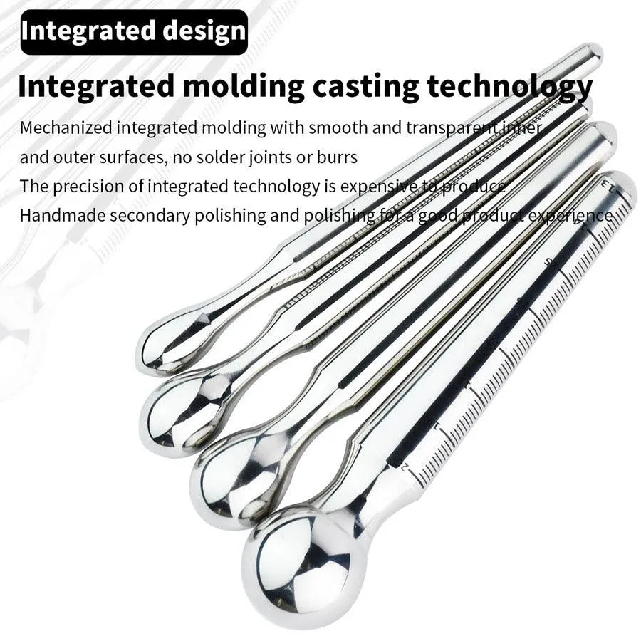 Stainless Steel Dual-Ended Sounding Rod Penis Plug