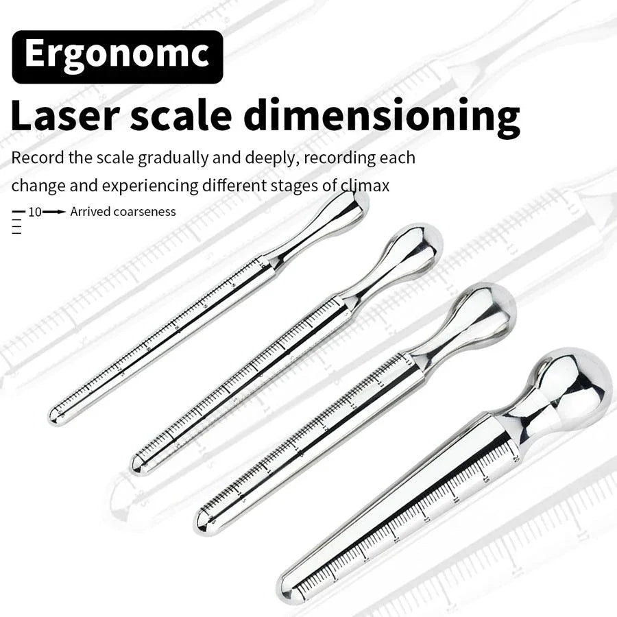 Stainless Steel Dual-Ended Sounding Rod Penis Plug