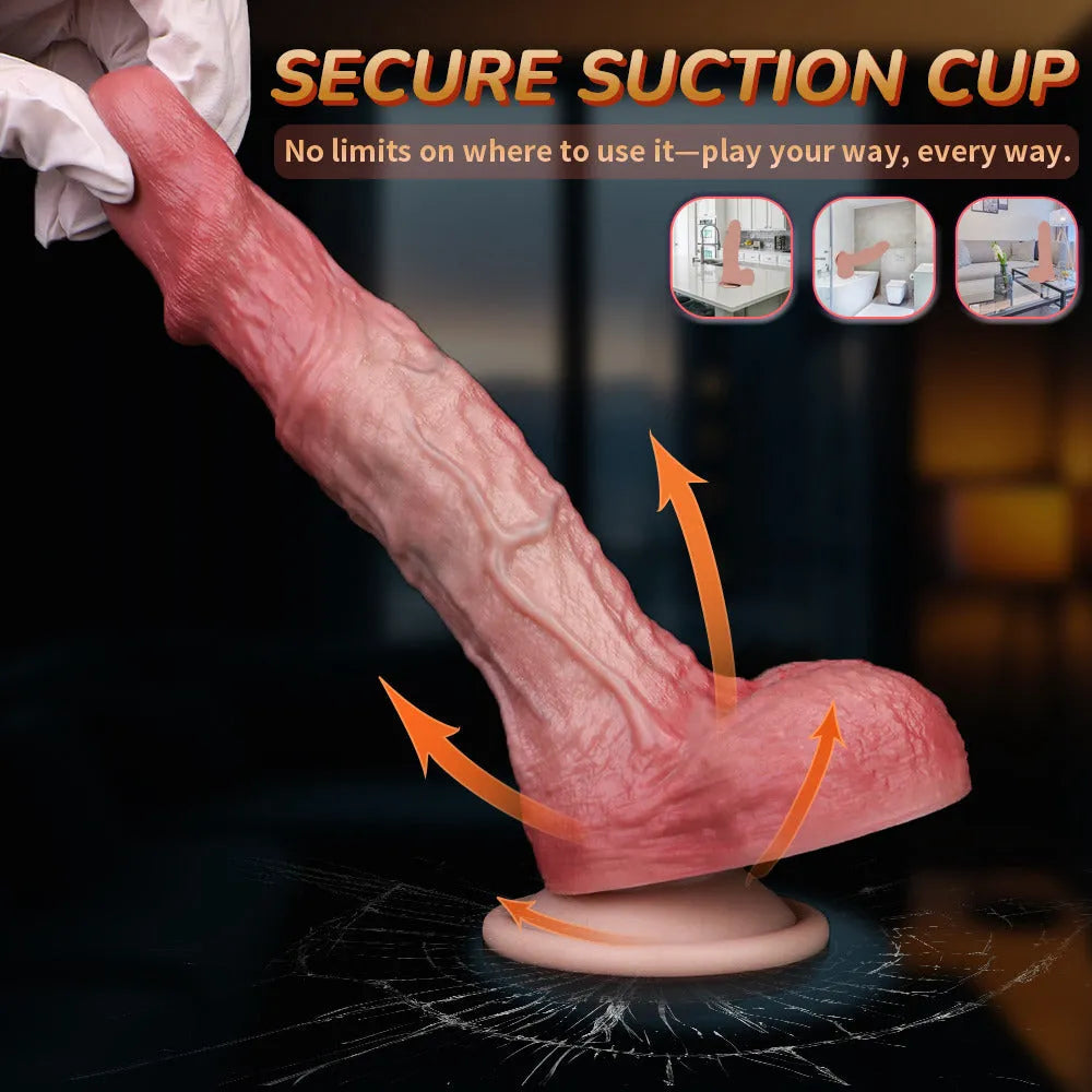 Dual-layer Silicone Small Dildo