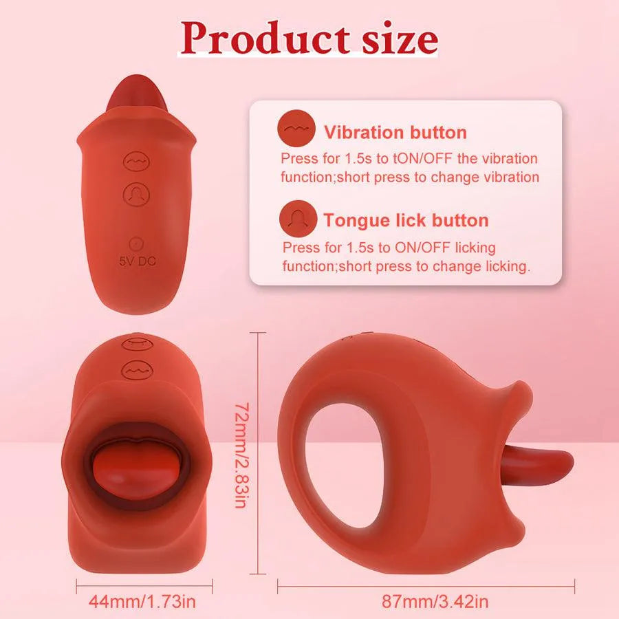 Sweet Tongue Silicone Clitoral Stimulator for Women