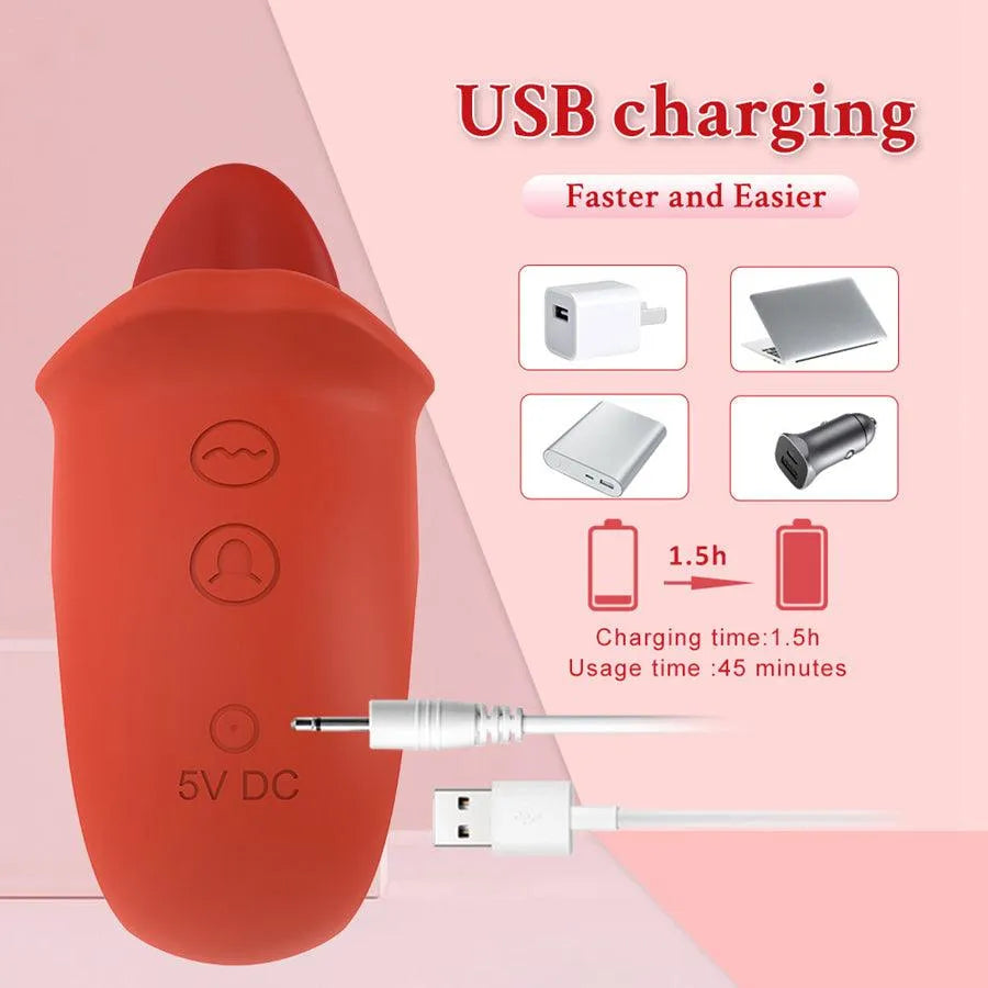 Sweet Tongue Silicone Clitoral Stimulator for Women