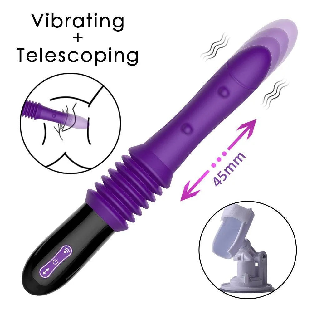 Thrusting Dildo Vibrator with Remote Control
