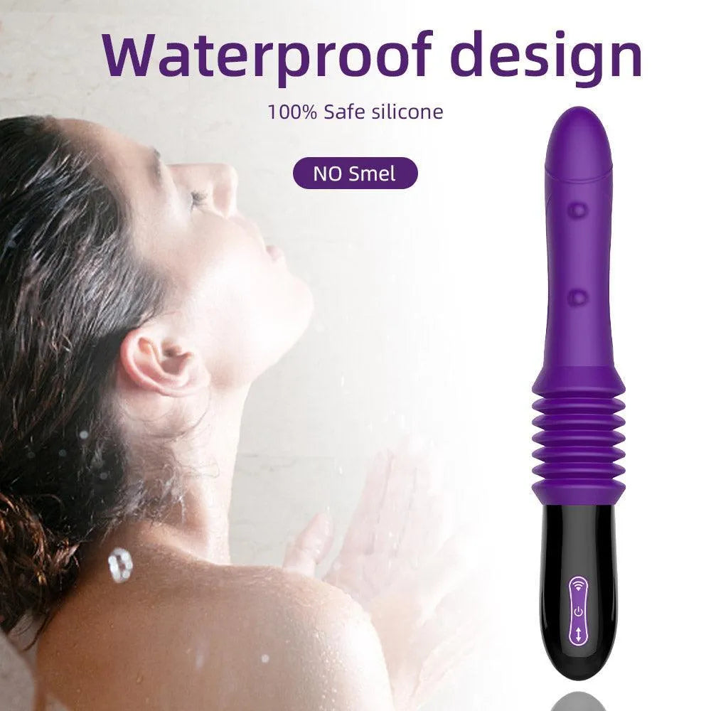 Thrusting Dildo Vibrator with Remote Control