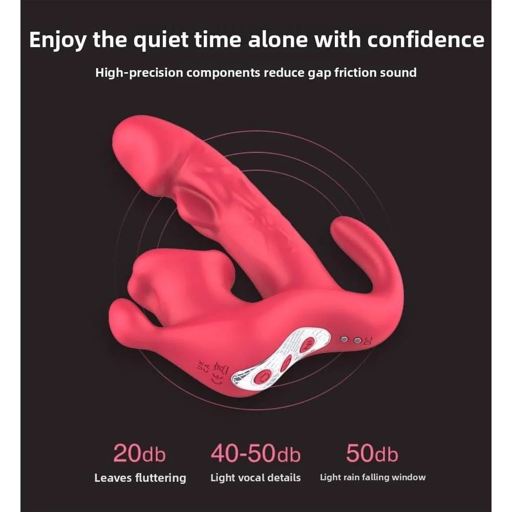 Venusfun Triple Point Wearable Panty Vibrator 10 Mode Silicone G Spot Clitoral Anal Toy for Women