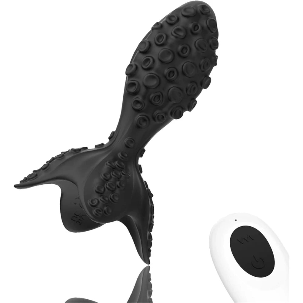 Venusfun Octopus Butt Plug Vibrator with 7 Vibration & Rotation Modes for Prostate and Anal Play
