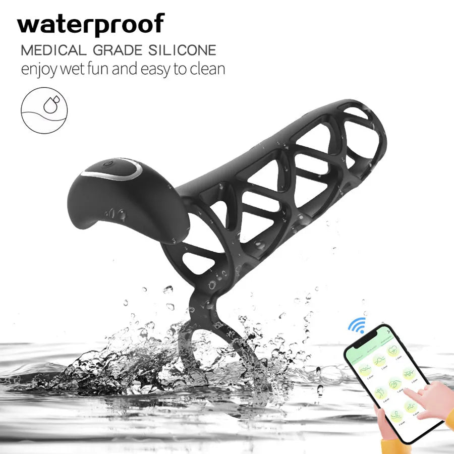 Smart App Control Vibrating Cock Sleeve